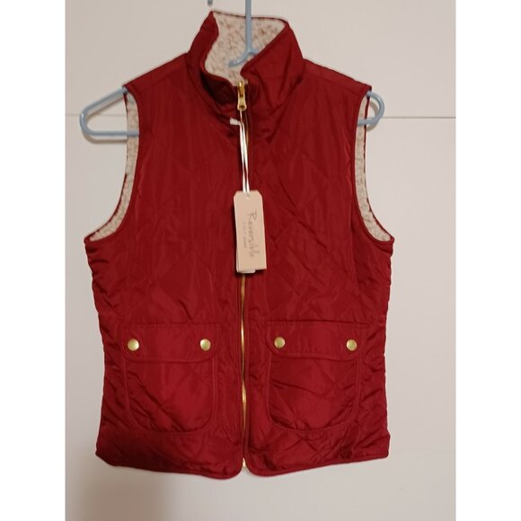 Love Tree Jackets & Blazers - Love tree Vest Brand New Maroon Reversable 2 -n-1 Jacket Size Small